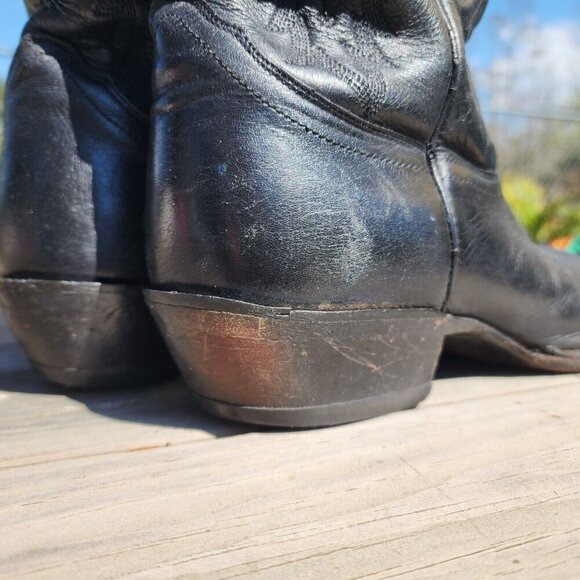 Nocona Imperial Calf Western Boots Men 10 EE Black Western Cowboy NB2005 FLAW - Picture 6 of 16